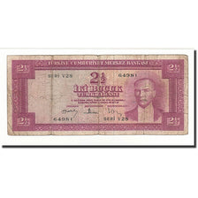 Turchia, 2 1/2 Lira, 1930, KM:153a, D