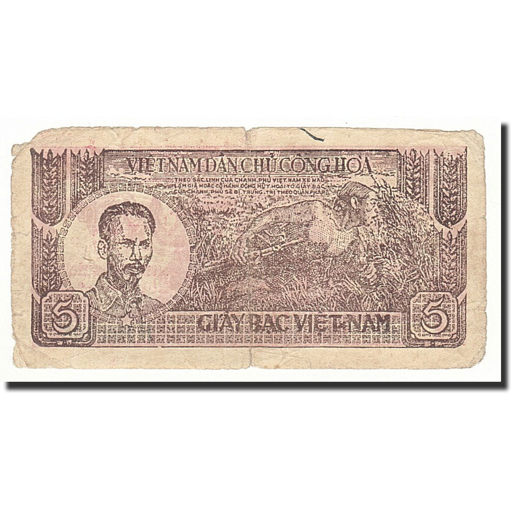 Banconote, Vietnam, 5 D<ox>ng, 1948, KM:17a, B