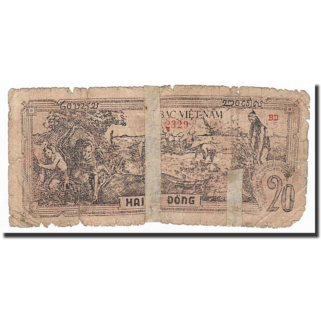 Geldschein, Vietnam, 20 D<ox>ng, 1948, KM:26, SGE