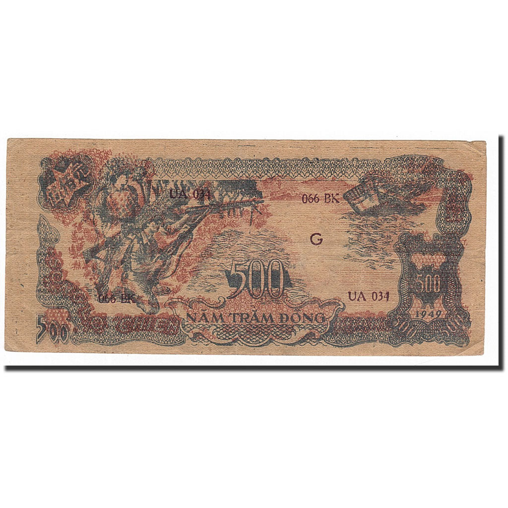 Vietnam, 500 D<ox>ng, 1949, KM:31a, BB+