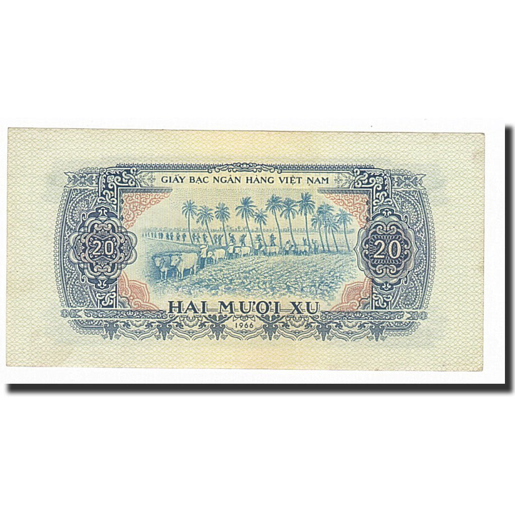 South Viet Nam, 20 Xu, 1966, KM:38a, SPL+