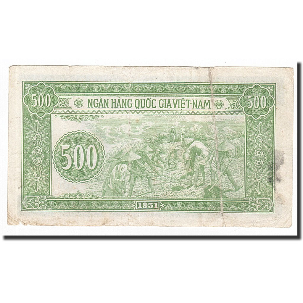 Vietnam, 500 D<ox>ng, 1951, KM:64a, VG(8-10)