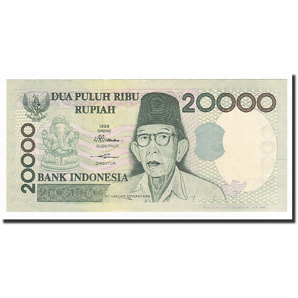 Indonesien, 20,000 Rupiah, 1998, KM:138a, UNZ-