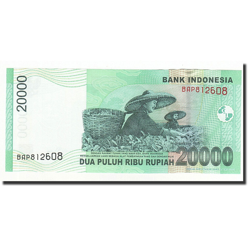 Banknote, Indonesia, 20,000 Rupiah, 2004-12-29, KM:144a, AU(55-58)
