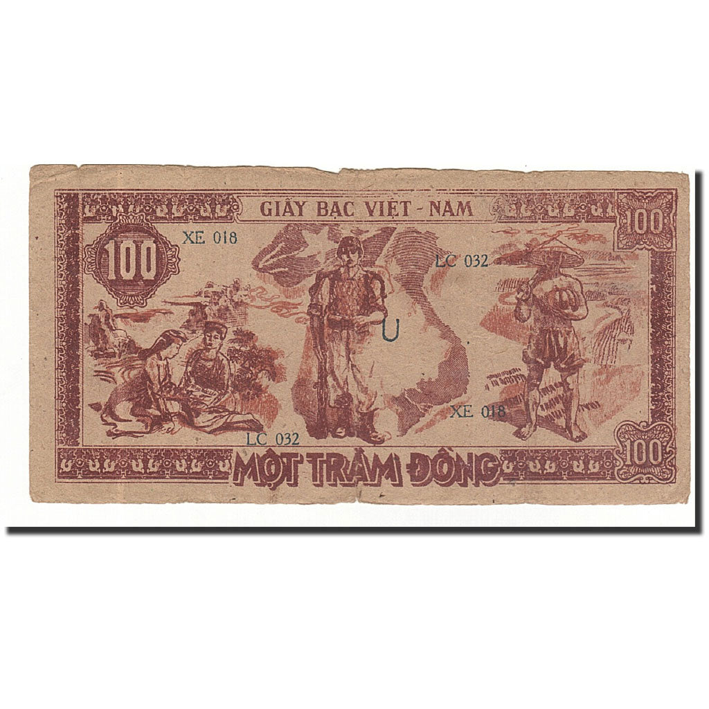 Vietnam, 100 D<ox>ng, 1948, KM:28c, SGE