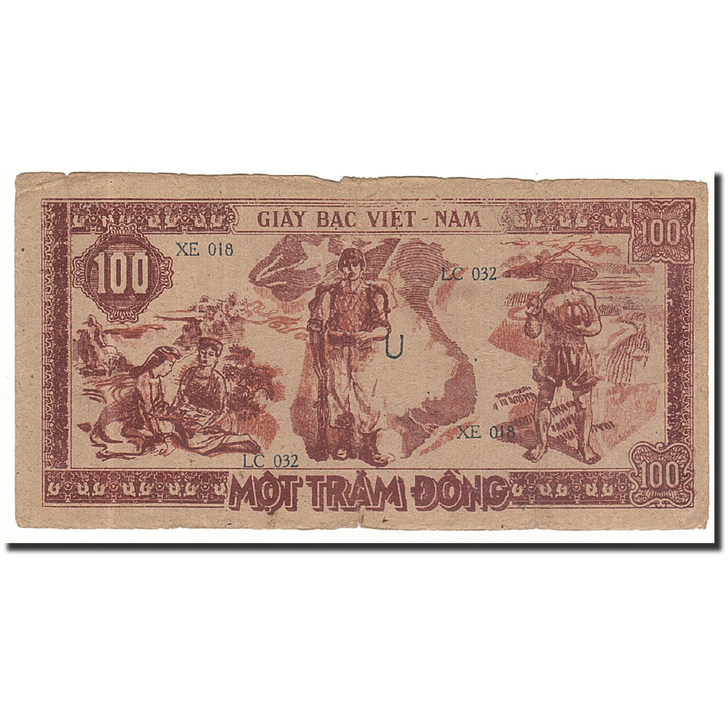 Vietnam, 100 D<ox>ng, 1948, KM:28c, SGE