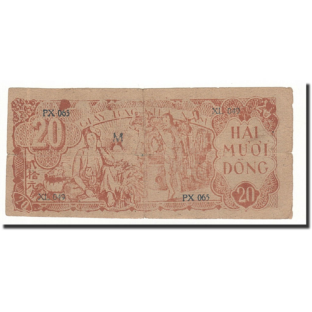 Banconote, Vietnam, 20 D<ox>ng, 1948, KM:24a, B