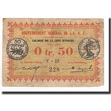 Billet, Senegal, 0.50 Franc, 1917, KM:1a, B