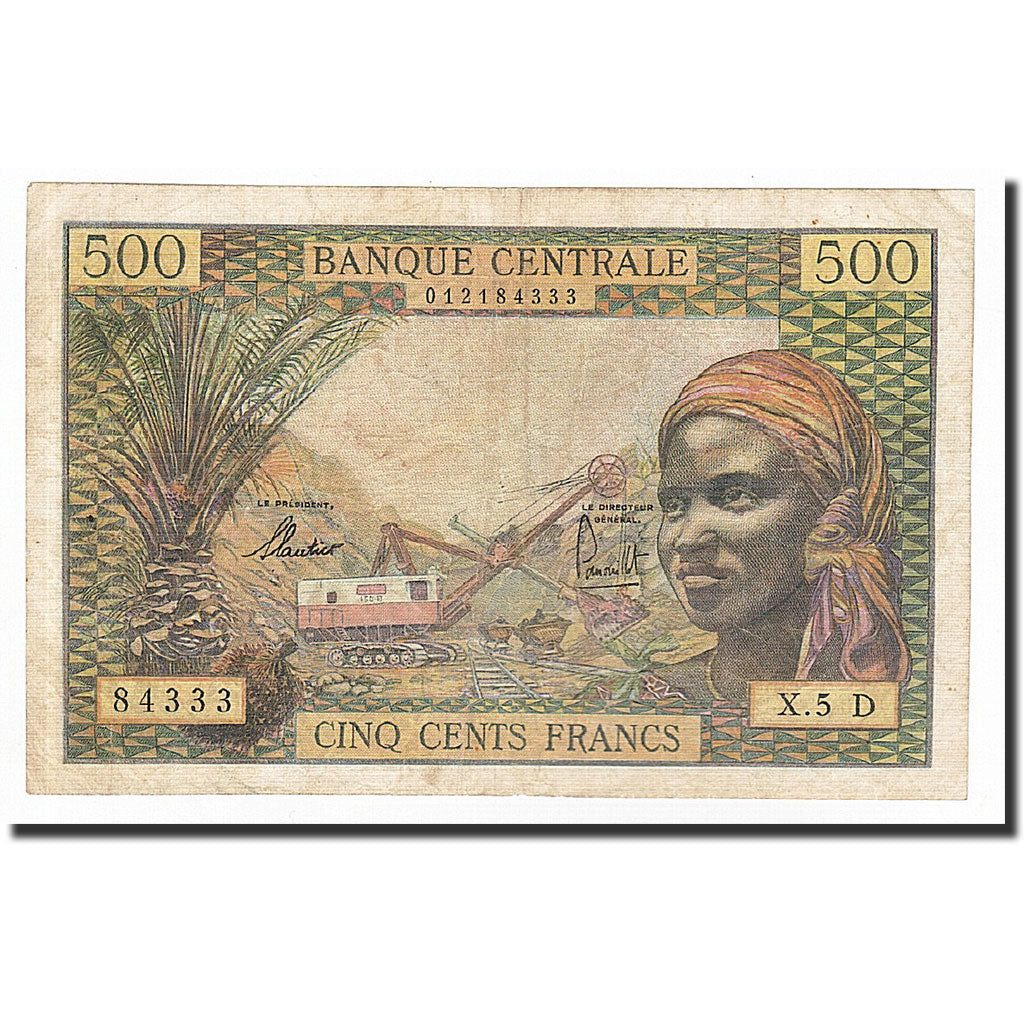 Stati dell’Africa equatoriale, 500 Francs, 1963, KM:4d, MB
