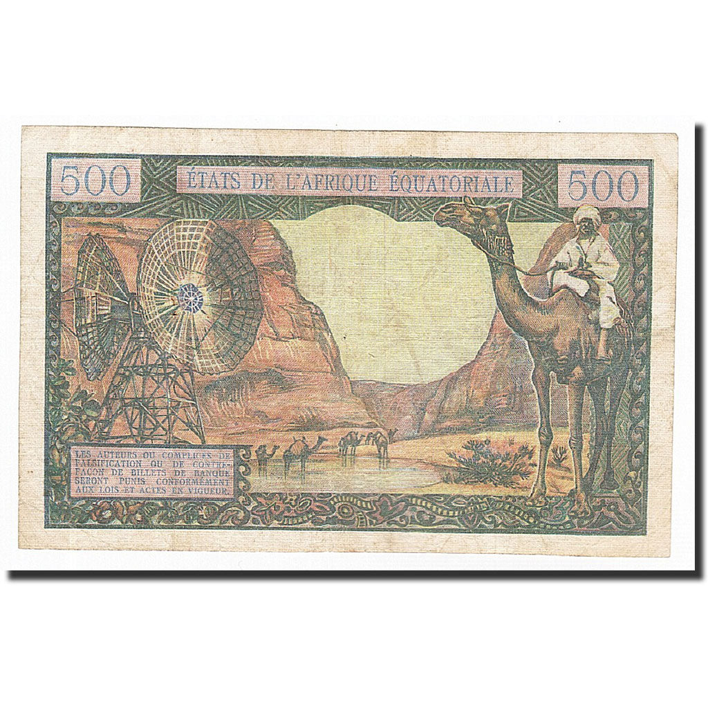 Stati dell’Africa equatoriale, 500 Francs, 1963, KM:4d, MB