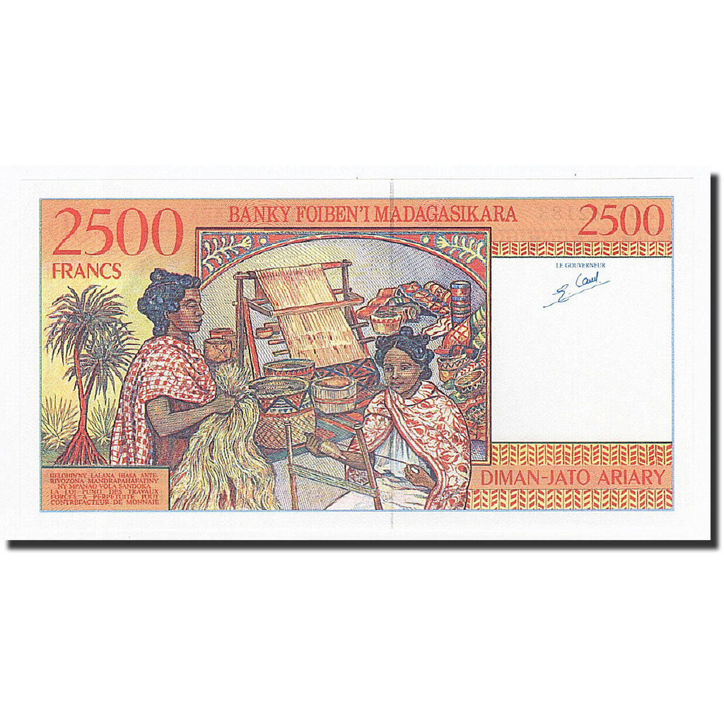 Madagascar, 2500 Francs = 500 Ariary, 1998, KM:81, UNC(65-70)