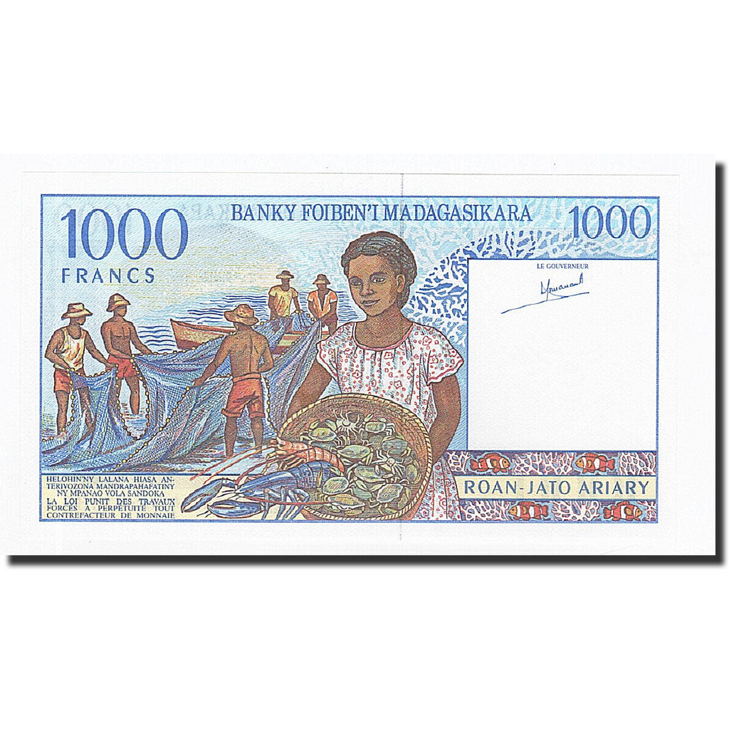 Madagascar, 1000 Francs = 200 Ariary, 1994, KM:76a, FDS