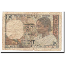 Madagascar, 100 Francs, 1950, KM:46a, VG(8-10)
