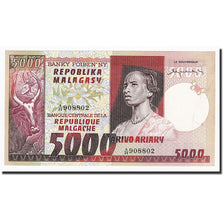 Biljet, Madagascar, 5000 Francs = 1000 Ariary, Undated, Undated, KM:66a, NIEUW