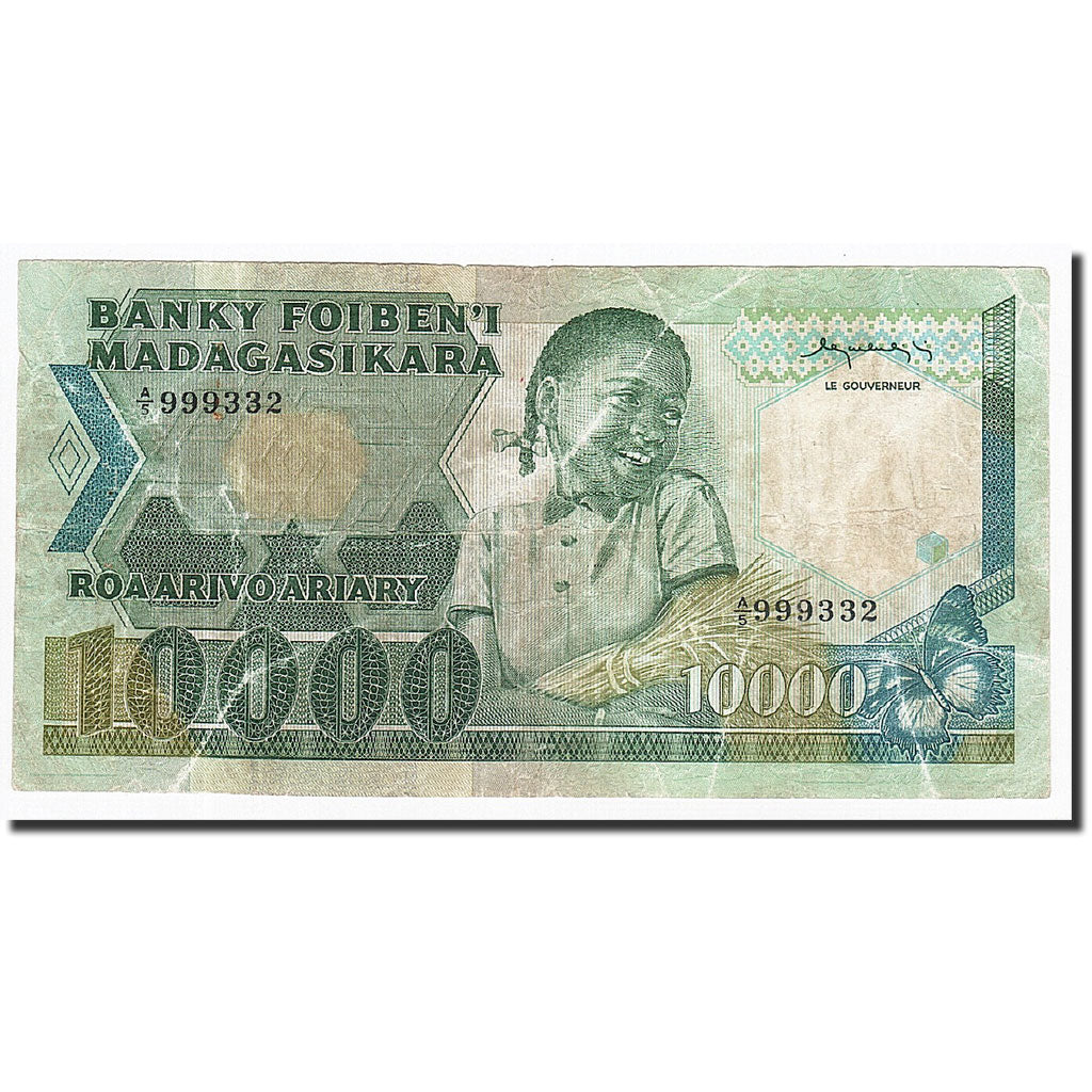 Madagascar, 10,000 Francs = 2000 Ariary, Undated (1983-87), KM:70a, SS