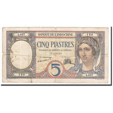 Banconote, INDOCINA FRANCESE, 5 Piastres, 1926, KM:49a, B