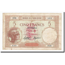 Biljet, Nieuwe Hebriden, 5 Francs, Undated (1941), KM:4b, TB