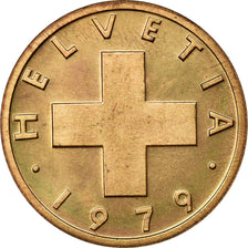 Coin, Switzerland, Rappen, 1979, Bern, MS(65-70), Bronze, KM:46