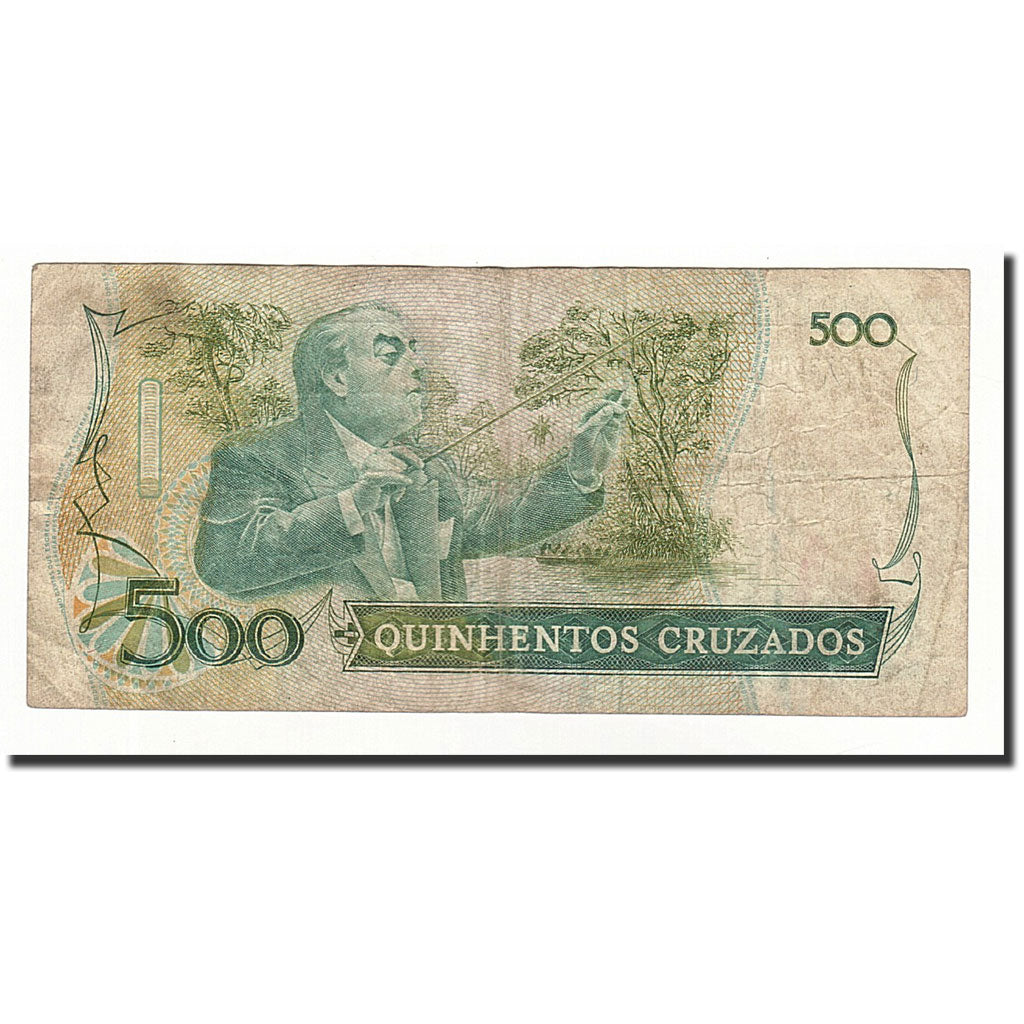 Billet, Brésil, 500 Cruzados, 1987, KM:212b, B
