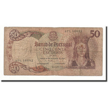 Banknot, Portugal, 50 Escudos, 1964-02-28, KM:168, VG(8-10)