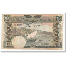 Biljet, Democratische Republiek Jemen, 10 Dinars, Undated (1967), KM:5, TB