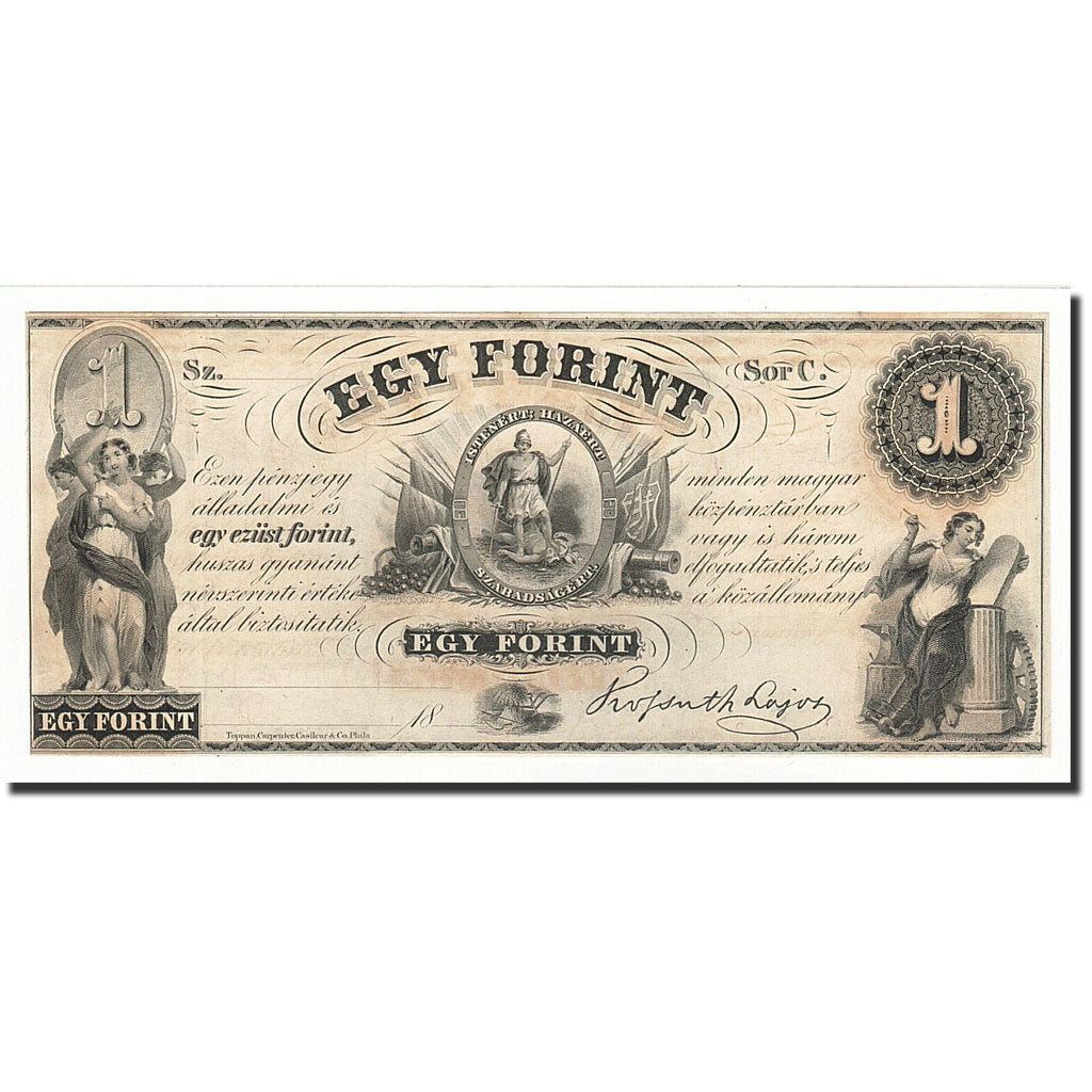 Banconote, Ungheria, 1 Forint, 1852, KM:S141r2, BB+