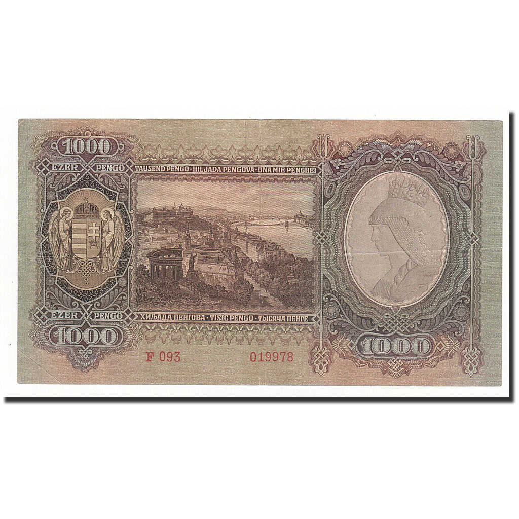 Ungheria, 1000 Pengö, 1943-02-24, KM:116, BB+