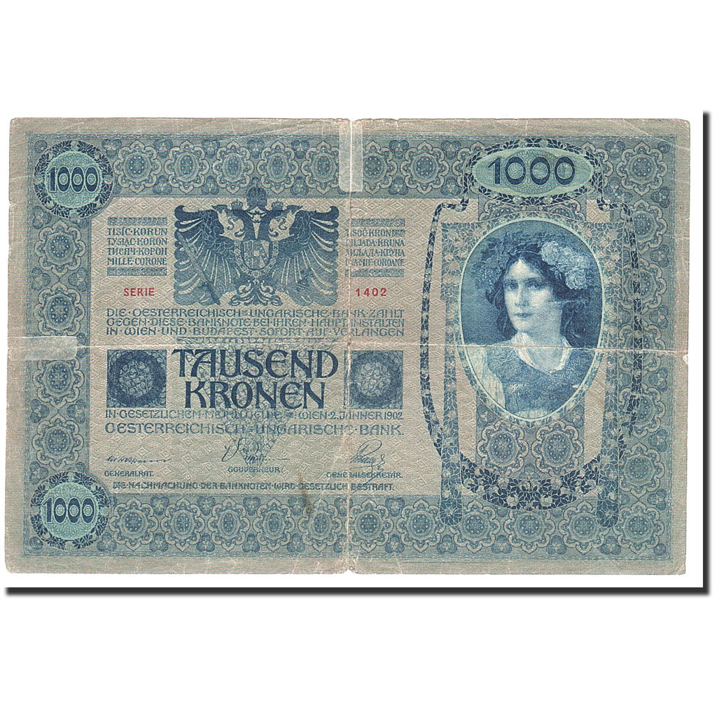 Österreich, 1000 Kronen, 1902-01-02, KM:8a, S