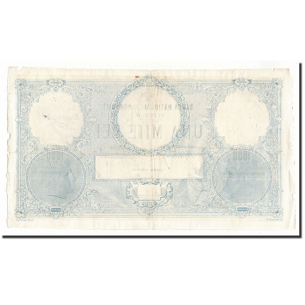 Romania, 1000 Lei, 20-5-1910 / 22-10-1931, KM:23a, VF(20-25)