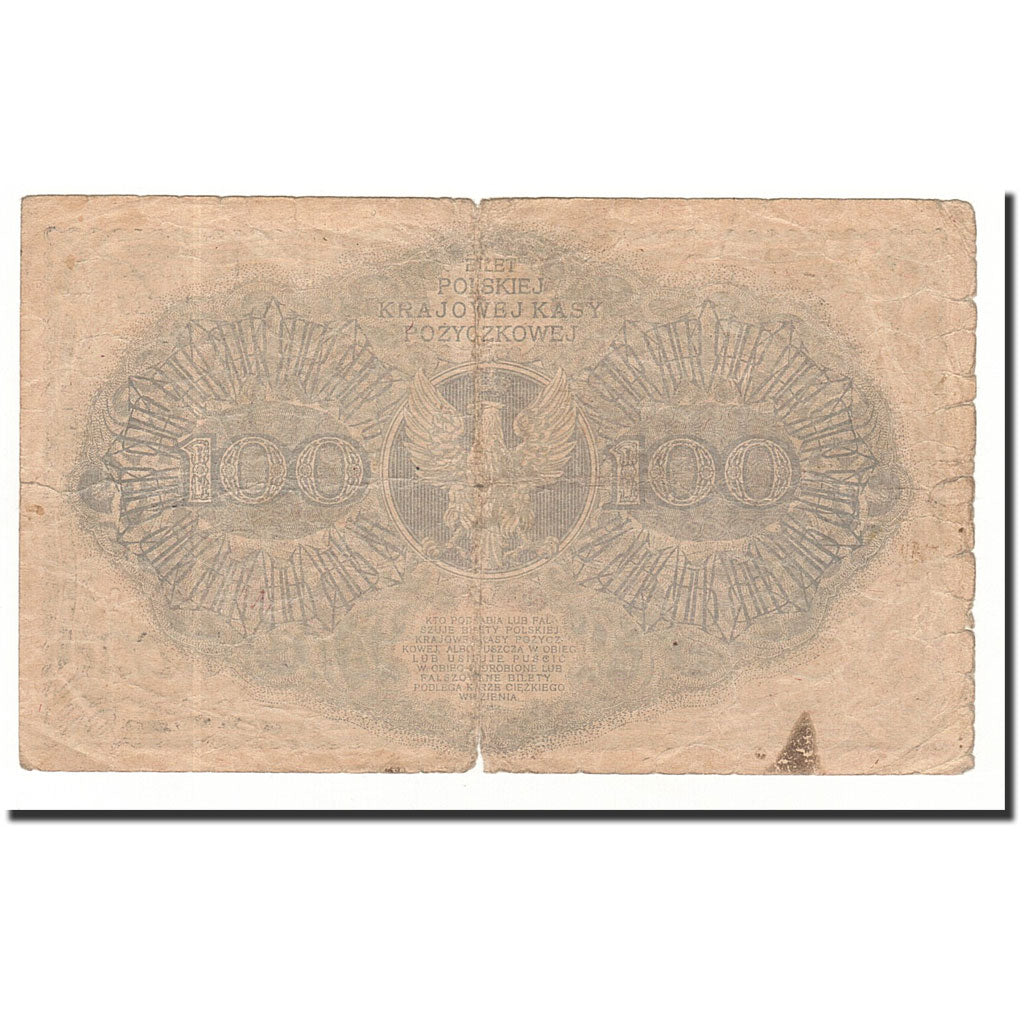 Polen, 100 Marek, 1919-02-15, KM:17a, S