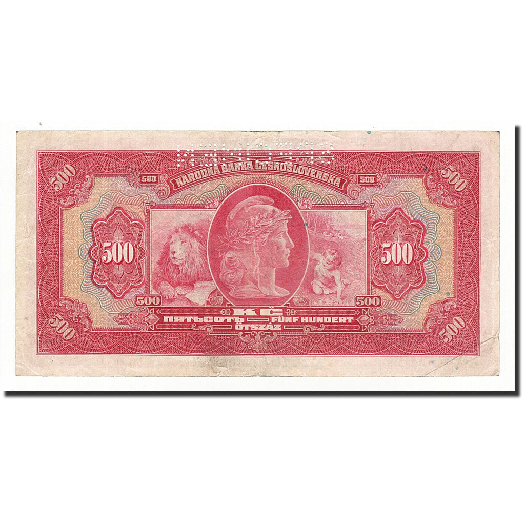 Cecoslovacchia, 500 Korun, 1929-05-02, KM:24s, BB
