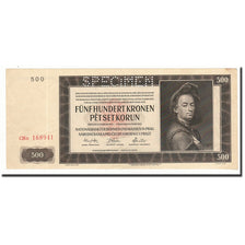 Bohemia and Moravia, 500 Korun, 1942-02-24, KM:12s, SPL