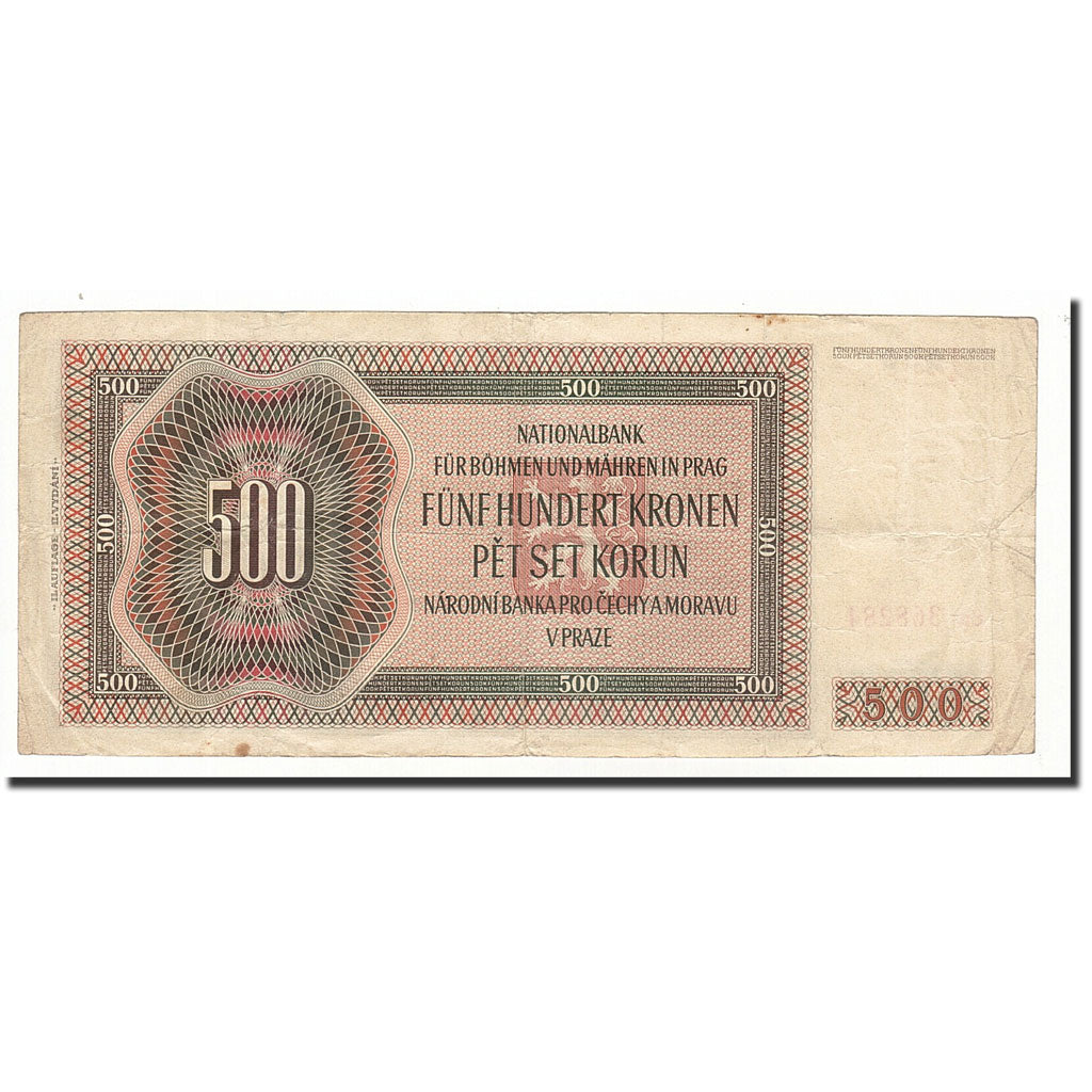 Bohemia and Moravia, 500 Korun, 1942-02-24, KM:12a, TB