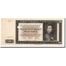 Bohemia and Moravia, 500 Korun, KM:11s, 1942-02-24, VF(20-25)