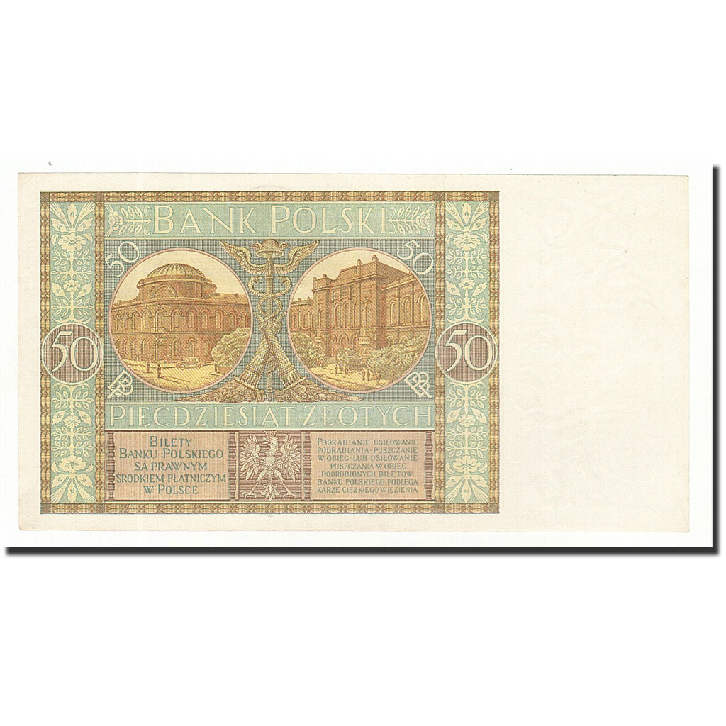 Polen, 50 Zlotych, 1929-09-01, KM:71, UNZ