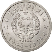 Albania, 20 Qindarka, 1969, FDC, Aluminum, KM:46