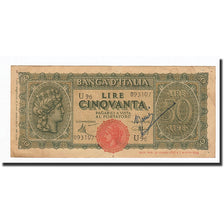 Italien, 50 Lire, KM:74a, 1944-12-10, S