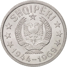 Albania, 10 Qindarka, 1969, MS(65-70), Aluminum, KM:45