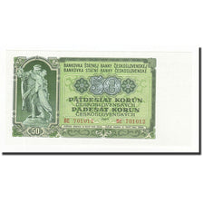 Banconote, Cecoslovacchia, 50 Korun, 1953, KM:85b, FDS