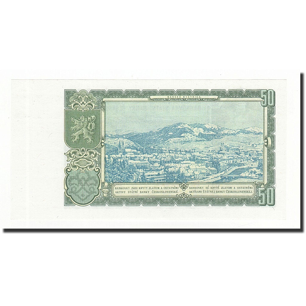 Banconote, Cecoslovacchia, 50 Korun, 1953, KM:85b, FDS
