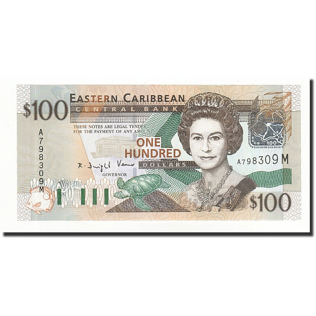 Banknote, East Caribbean States, 100 Dollars, Undated (2003), KM:46m, UNC(65-70)