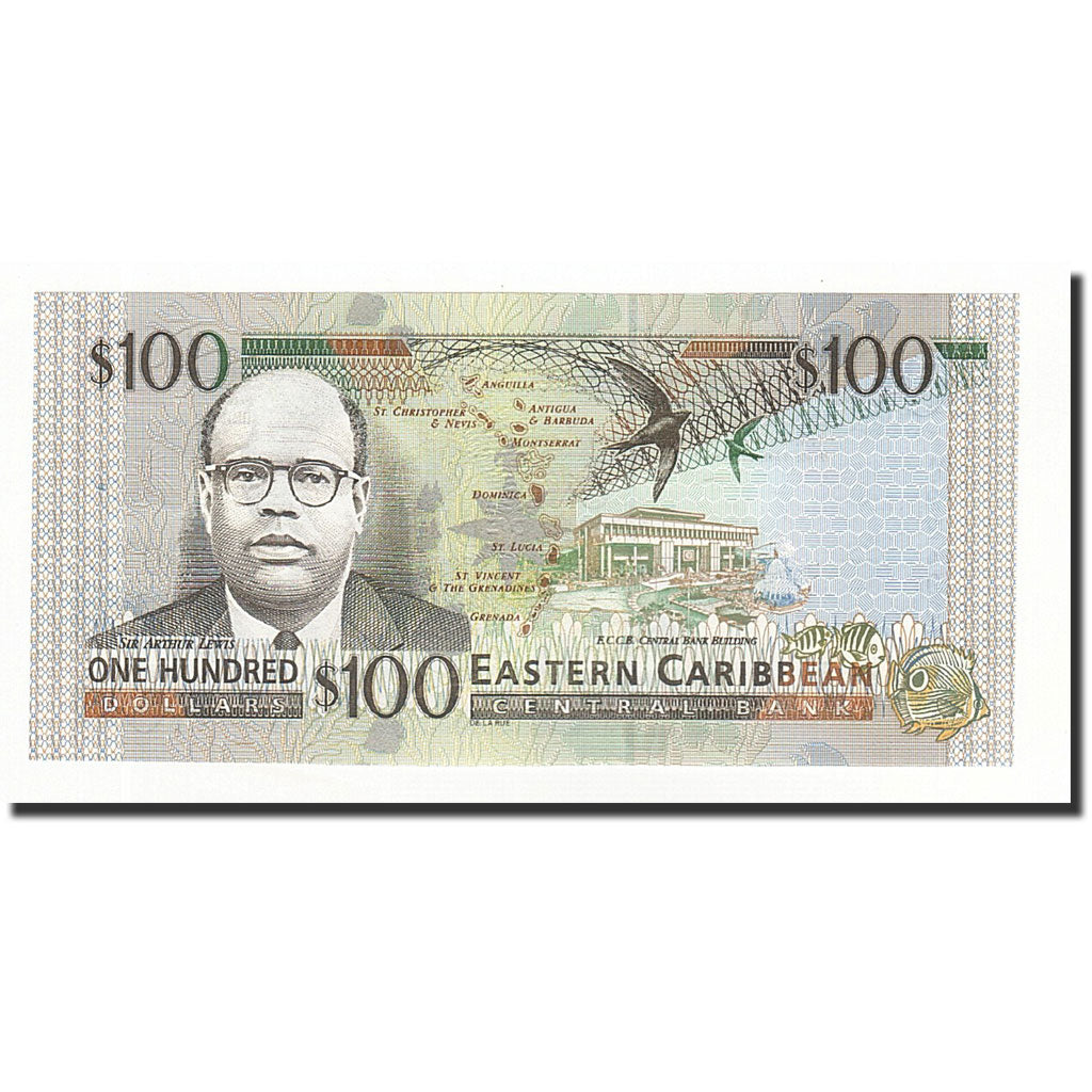 Banknote, East Caribbean States, 100 Dollars, 2000, KM:41d, UNC(65-70)