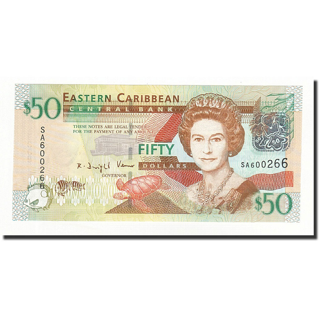 Billete, 50 Dollars, Undated (2008), Estados del Caribe Oriental , KM:50, UNC