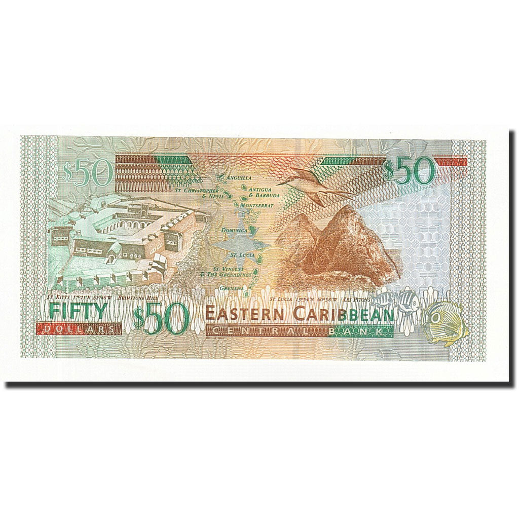 Billete, 50 Dollars, Undated (2008), Estados del Caribe Oriental , KM:50, UNC