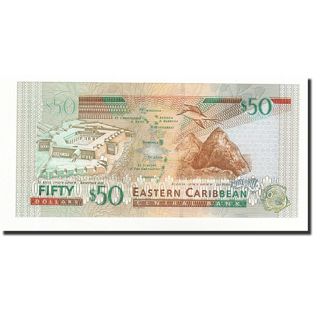 Banknote, East Caribbean States, 50 Dollars, Undated (2003), KM:45l, UNC(65-70)