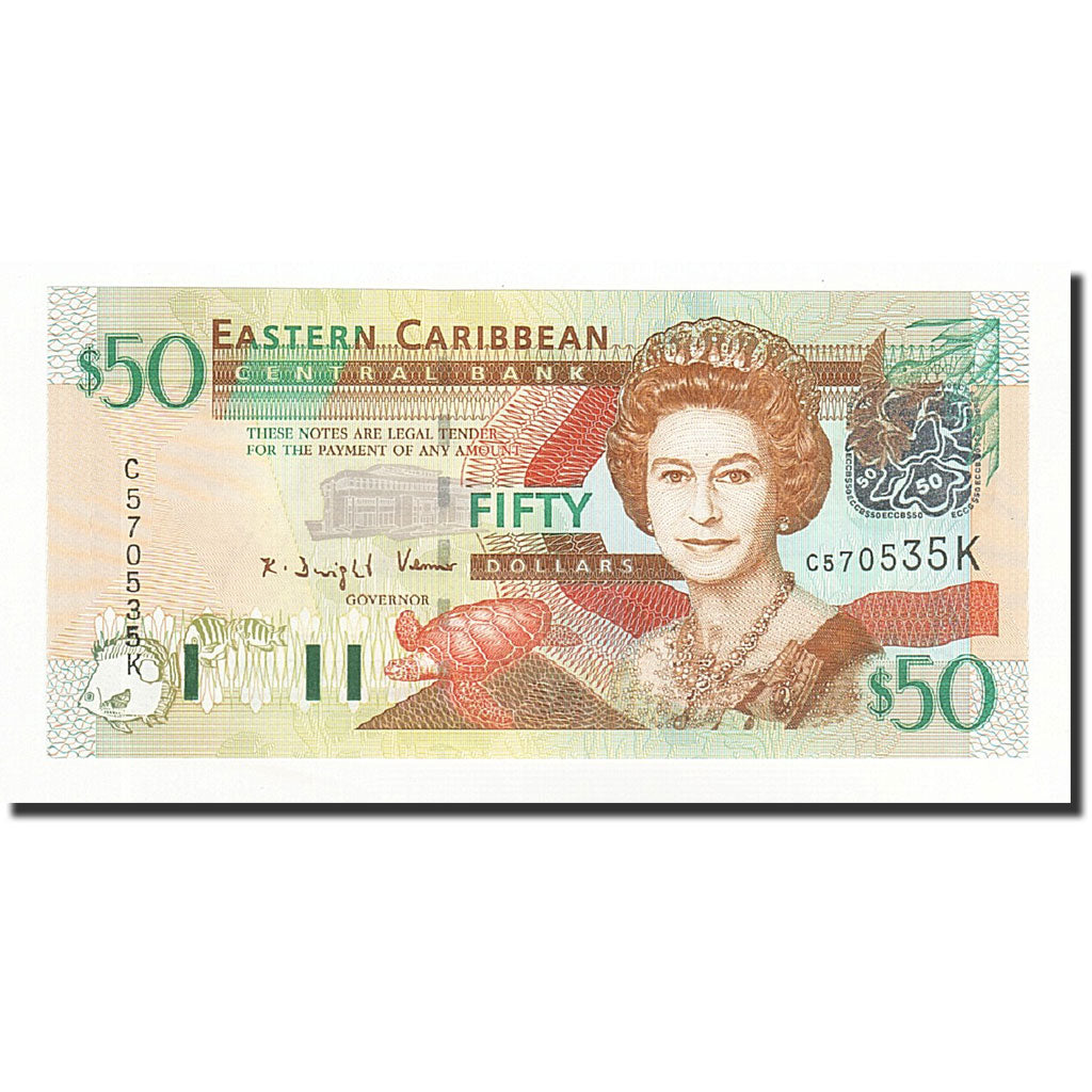 Billet, Etats des caraibes orientales, 50 Dollars, Undated (2003), KM:45k, NEUF