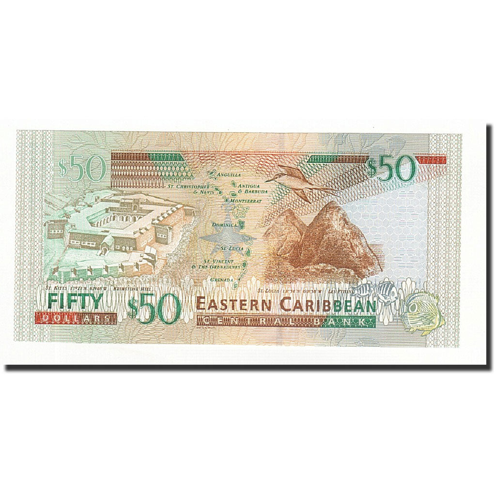 Billet, Etats des caraibes orientales, 50 Dollars, Undated (2003), KM:45k, NEUF