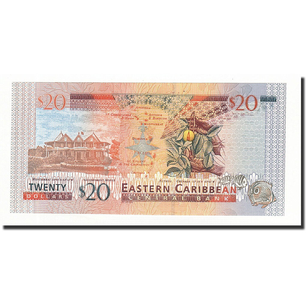 Banknote, East Caribbean States, 20 Dollars, Undated (2003), KM:44m, UNC(65-70)