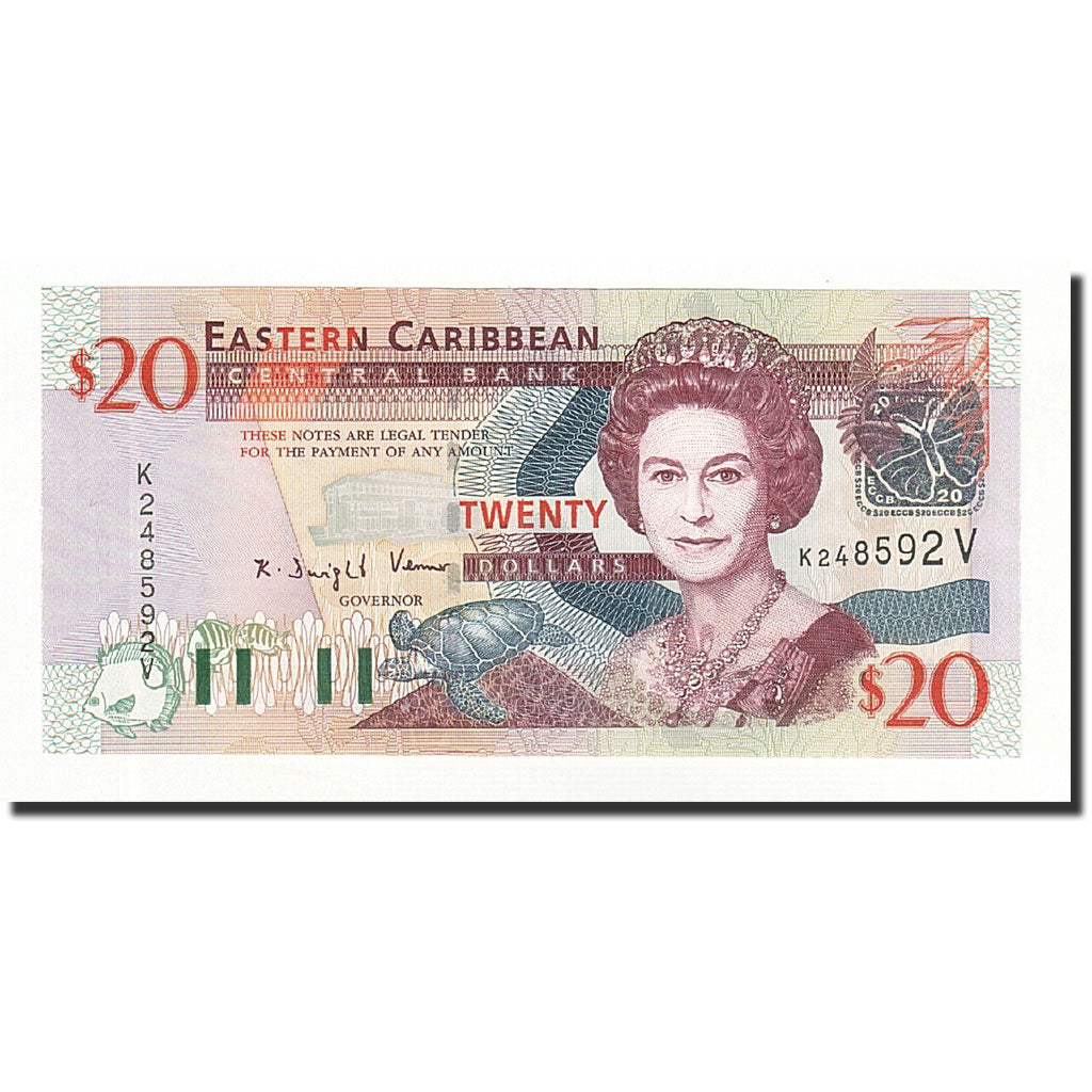 Banknote, East Caribbean States, 20 Dollars, Undated (2003), KM:44v, UNC(65-70)