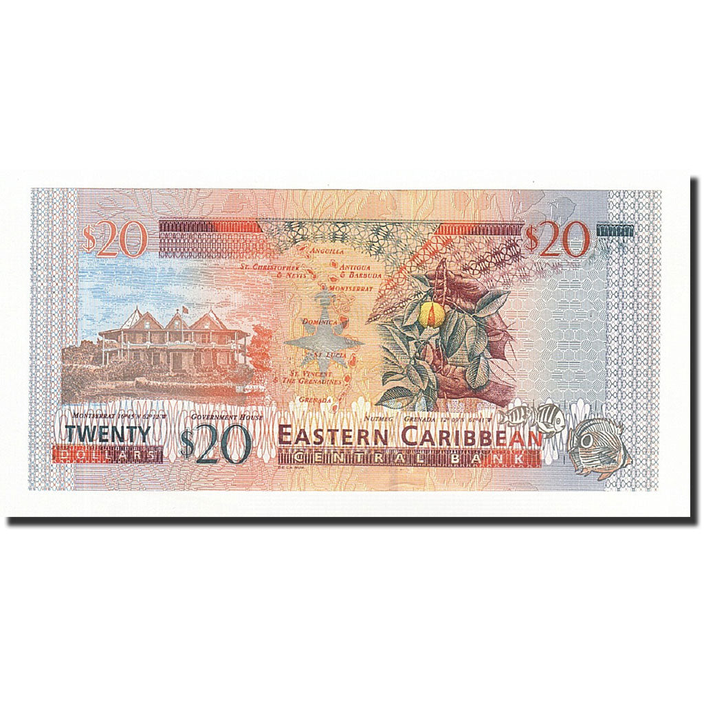 Banknote, East Caribbean States, 20 Dollars, Undated (2003), KM:44v, UNC(65-70)